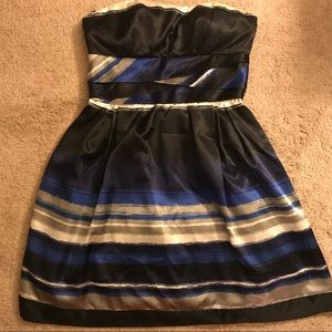Max&Cleo striped strapless dress
